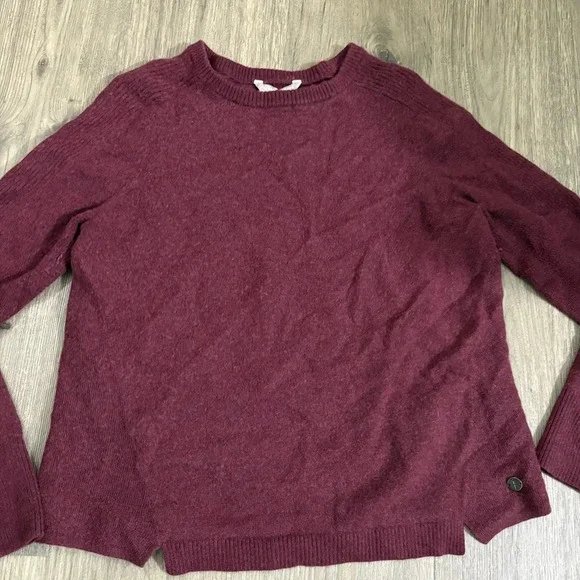 Royal Robbins Women’s Wool Blend Trim Fit Size Large Red Pullover Sweater Soft - Picture 11 of 14